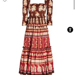 Cara Cara Floral Poplin Midi Dress